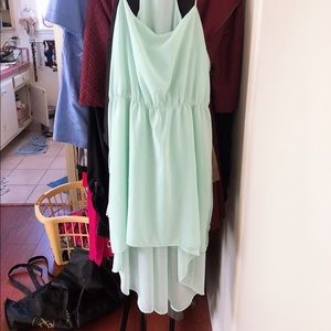 Forever 21 mint high low dress